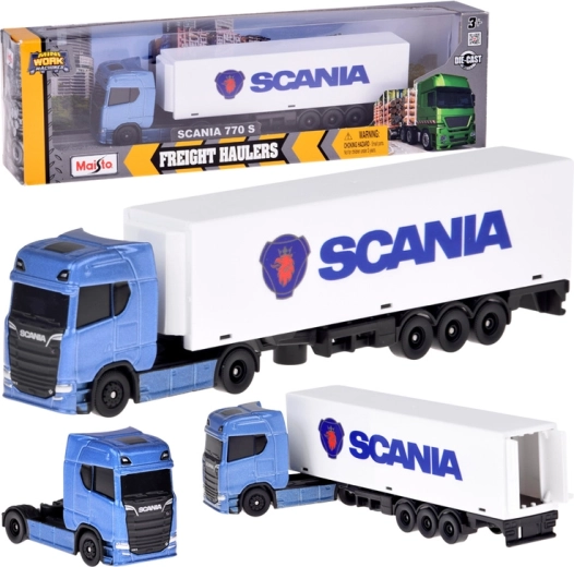Maisto metal model tractor unit SCANIA 770S with trailer 1:64
