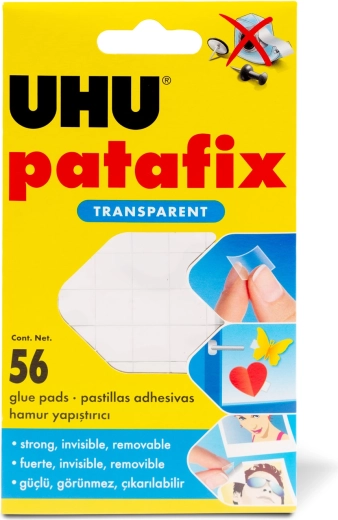 Patafix Invisible läbipaistev kleepuv kumm 56 tk
