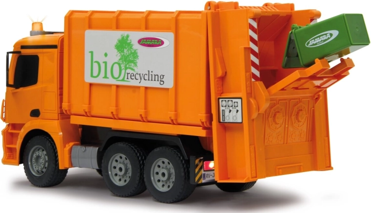 Remote-controlled bin emptying