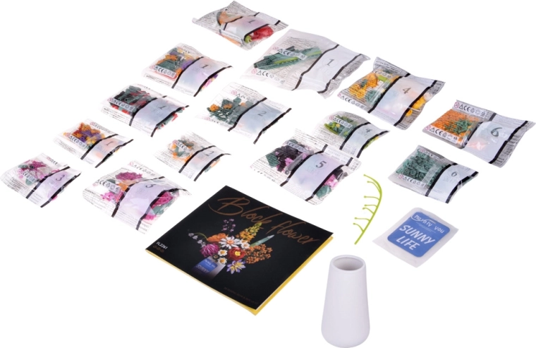 1070 tükki lopsaka ja värvilise buketi jaoks