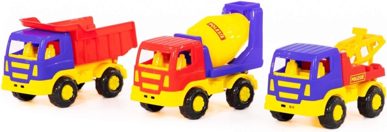 Laste ehitusautode komplekt – 3 tk