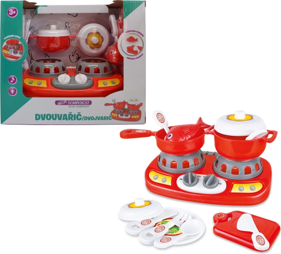 My Household – Gas Double Burner with Lights and Sounds