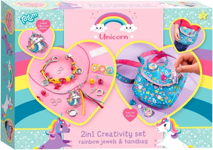 Creative Set 2-in-1 Unicorn – Handbag and Bracelet Making TOTUM