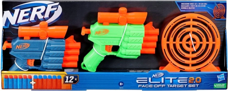 Nerf Elite 2.0 Face-Off komplekt märklaua ja 2 blasteriga
