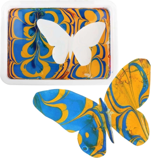 Marbled pictures, decorations, and figurines