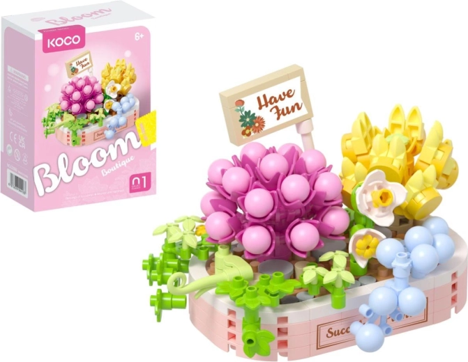 KOCO mini ehituskomplekt „Blessings of Succulents” nr 1, 249 detaili