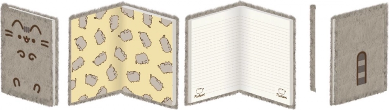 Pusheen plush ring-bound notebook