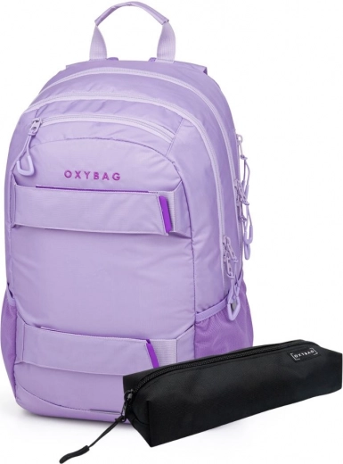 Student Backpack and Case OXY SPORT Violet