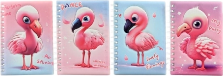 Märkmik flamingoga