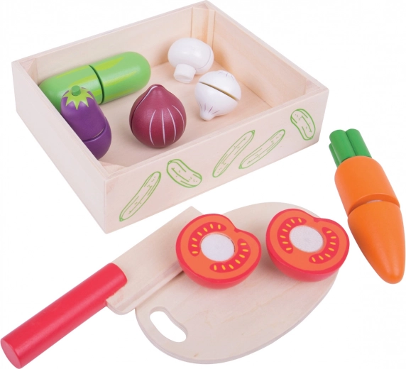 Lõigatav köögivili karbis BIGJIGS TOYS