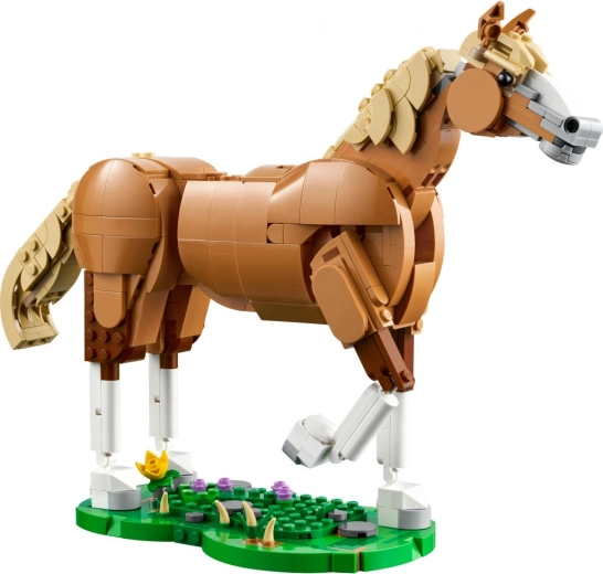 Posable horse for play and display