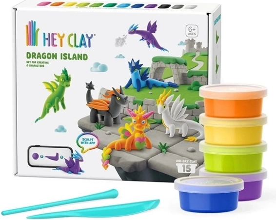 HeyClay draakonite saar – voolimismassi loovkomplekt