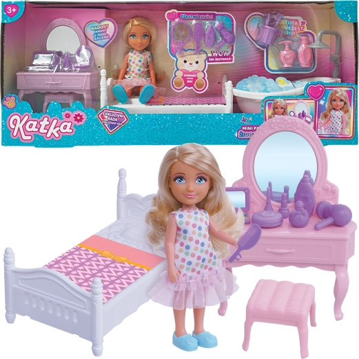 Katka Doll with Bathroom and Accessories