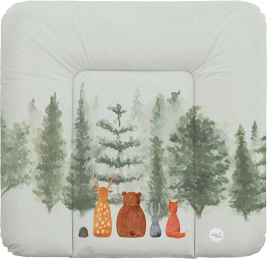Ceba Baby pehme mähkimismatt kummutile 75 × 72 cm Basic Forest Companions
