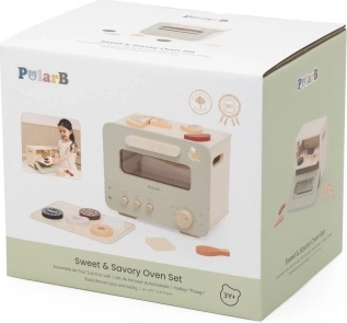 Puidust ahi küpsistega PolarB by Viga Toys