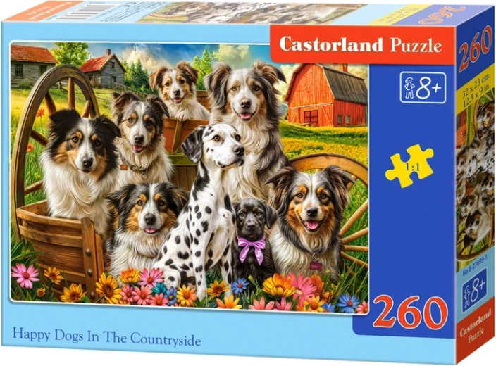 Pusle 260 tükki Happy Dogs in the Countryside