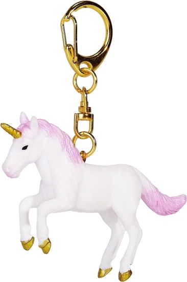 Unicorn Keychain with Pink Mane and Tail