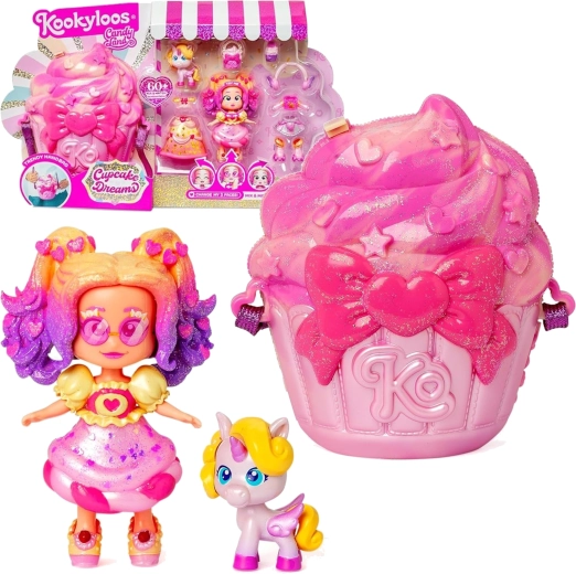 KookyLoos Cupcake Dreams – kollektsioneeritav figuur käekoti ja tarvikutega