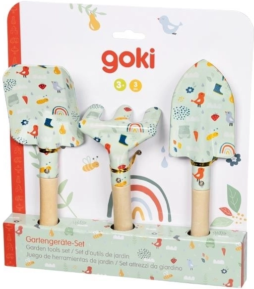 Goki laste aiatööriistade komplekt kevad, 3 tk