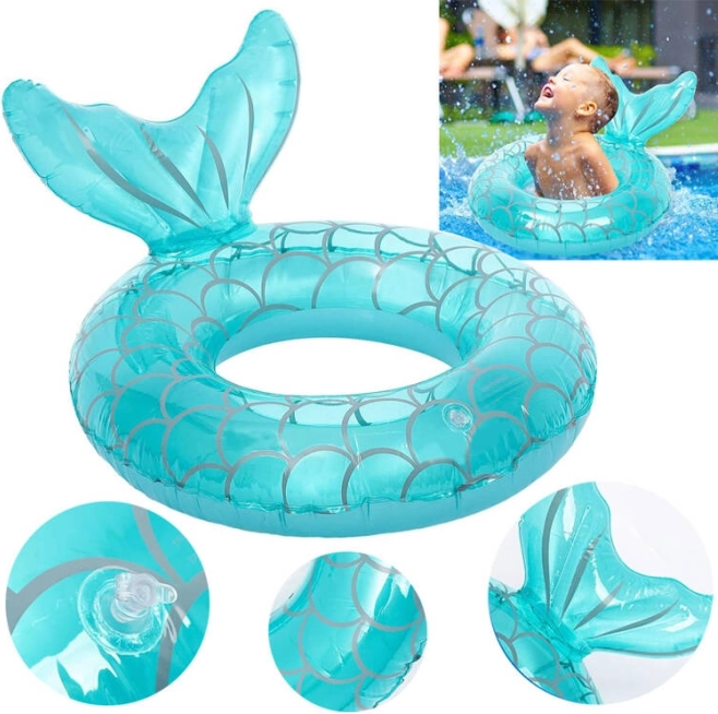 Kids Inflatable Swim Ring Mermaid 60 cm