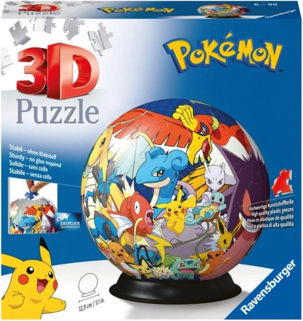 Ravensburger 3D pusle Pokémoni kuul 72 tükki
