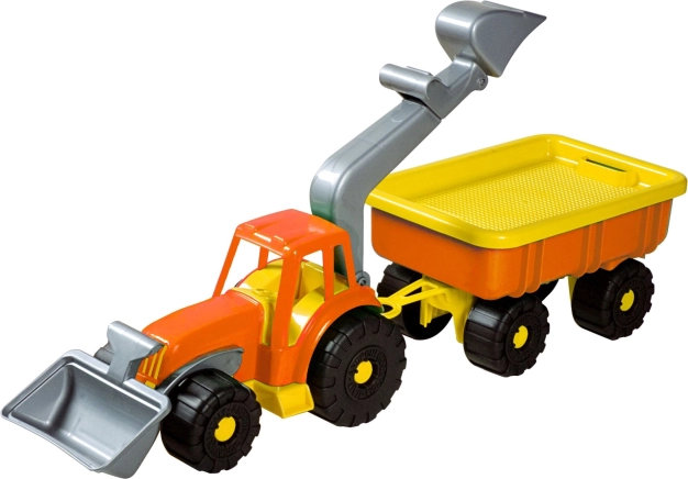 Androni traktorilaadur haagisega Power Worker 58 cm – Oranž