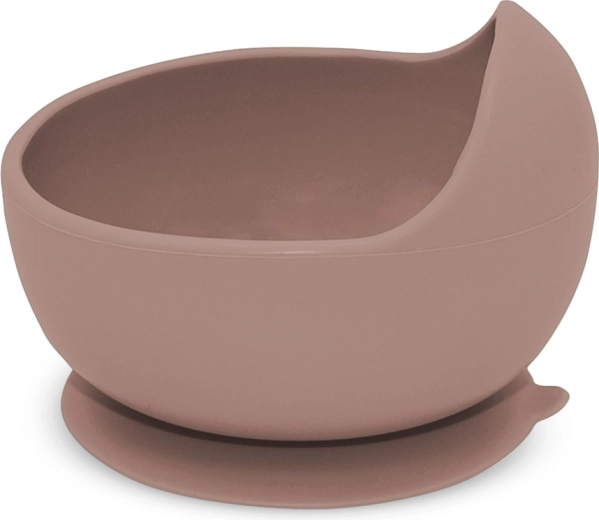 Petite&Mars silicone bowl with suction cup Take&Match Bitter Cocoa 360 ml 6m+