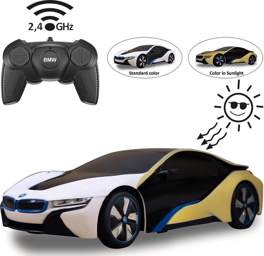 RC BMW i8 Car 1:24 with UV Photochromic Effect