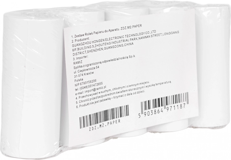 Paberirullide komplekt laste kiirfotokaamerale (5 tk)