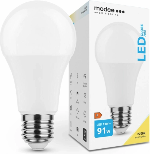 Modee Smart Lighting LED-globaalpirn E27 13 W soe valge