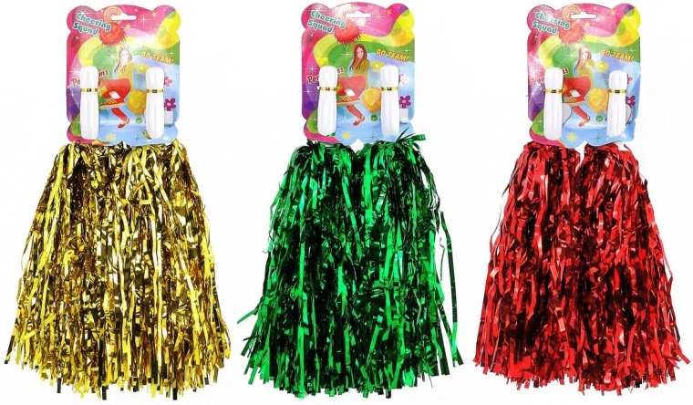 2 pom-poms in the same color in one pack