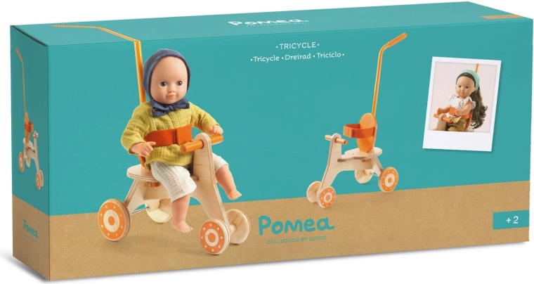 Djeco Pomea kolmerattaline nukkudele