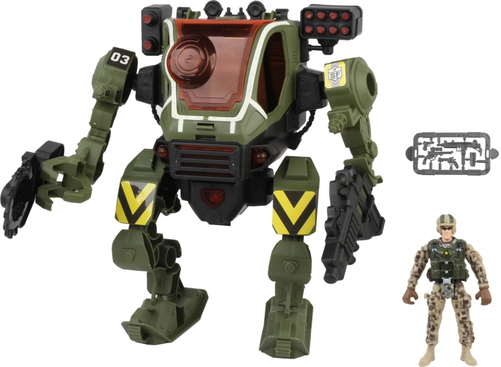 Võitlusrobot mecha efektidega 26 cm