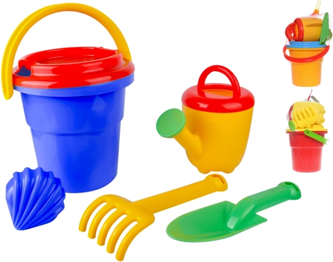 Sand set with 18 cm bucket, 6 pieces