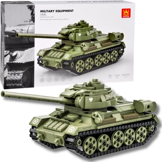 T-34-85 tanki ehituskomplekt 604 detailiga