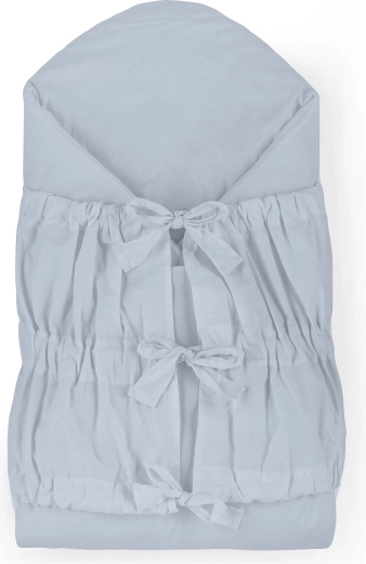 Petite&Mars nööritav mähkimistekk nurse eemaldatava kookosmatiga dusty blue 75 × 75 cm
