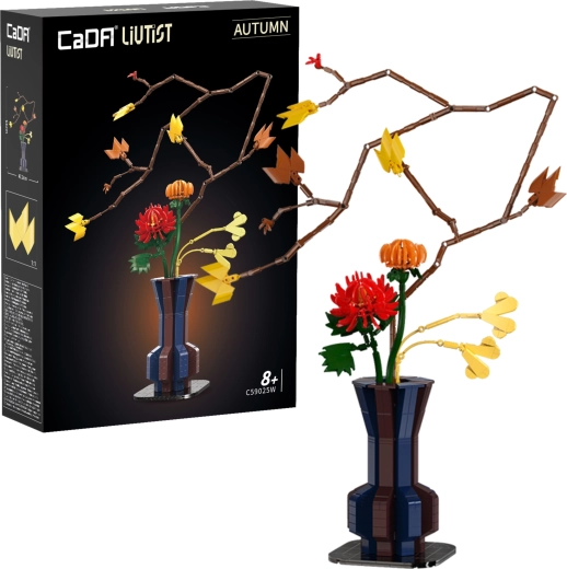 CaDA Floral Art Autumn Ember ehituskomplekt – lillekompositsioon 61 cm, 794 detaili