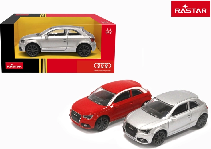 Metallist mänguauto Audi A1 RASTAR mõõtkavas 1:43 punane - 1 tk