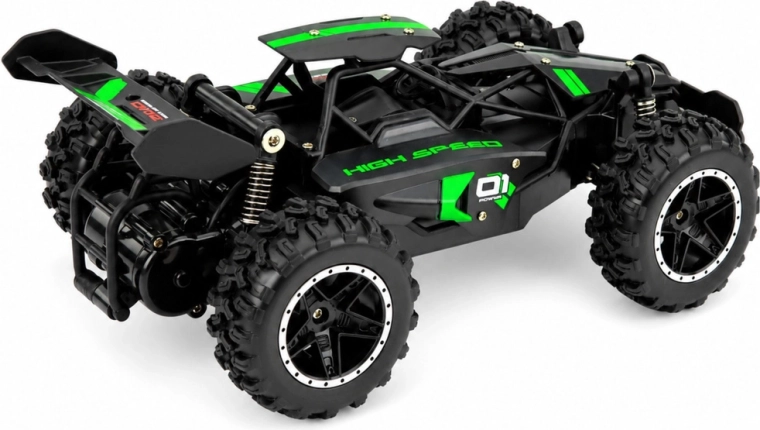 Off-road tires and a stable chassis