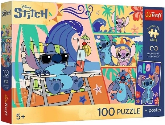 Premium pusle lastele Lilo ja Stitch – rannapäevad 100 tükki