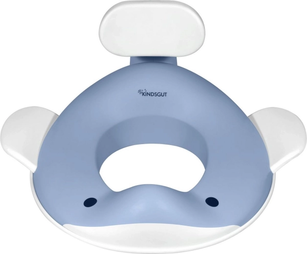 Kindsgut toilet seat insert whale, dove blue - 1 piece