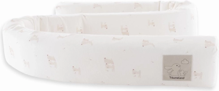 Träumeland snake-shaped cot bumper Hophop Bunny Beige