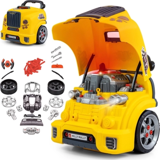 Milly Mally N-gine disassemblable engine and workshop – yellow