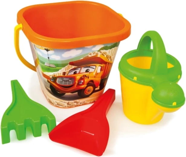 Dino Tatra sand set with bucket and watering can (4 pcs)