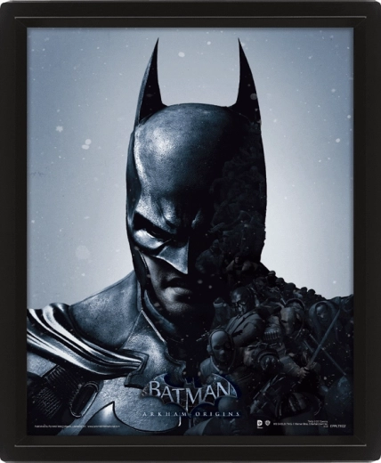 3D pilt Batmanist raamis
