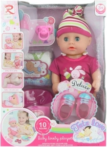 Beebinukk 30 cm helide ja tarvikutega