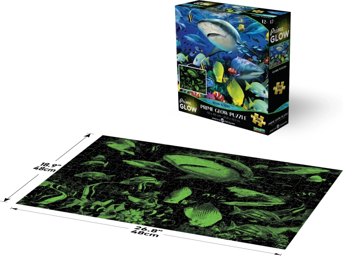 Prime 3D helendav pusle Hai – 500 tükki