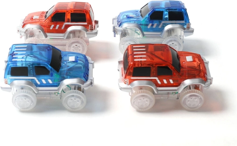 Cleverclixx magnetic car for the racing track – blue (1 pc)