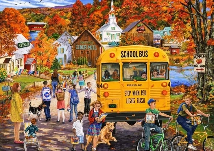 Pusle Koolibuss 2000 tükki BLUEBIRD