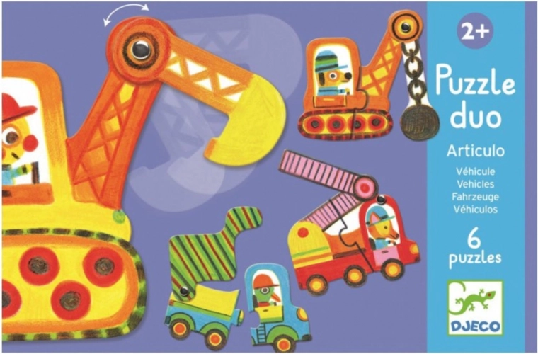 Puzzle Duo Autod liikumises